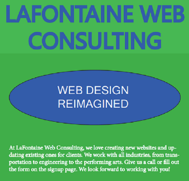 final campaign for LaFontaine Web Consulting