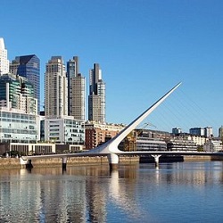 Buenos Aires is located along the Rio de la Plata