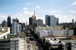view of downtown Nairobi