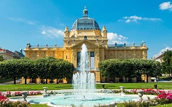 explore both historic and modern art from Zagreb's history at the Zagreb Art Pavilion