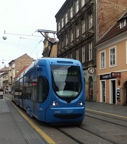 main train line through Zagreb, Croatia