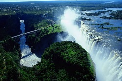 Victoria Falls, located on the border of Zambia and Zimbabwe, is a nice weekend trip from Harare