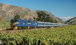 Blue train throgh southern Africa