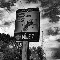 Lake Menomin Loop sign